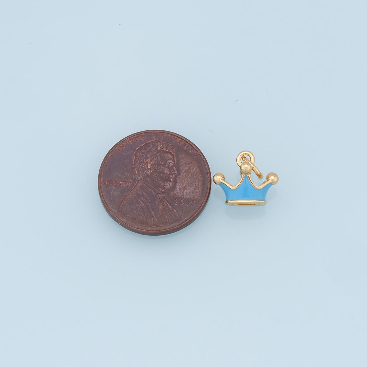 18K Gold Filled Hand Enamel Charm Pendant for Jewelry Making