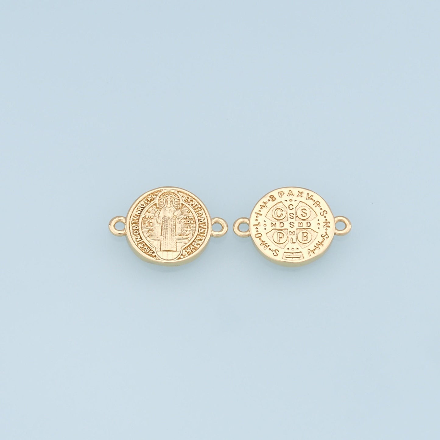 Gold Our Lady of Guadalupe Connector Charms,18K Gold Filled virgin mary Pendant Charm Bracelet Necklace for DIY Jewelry Making Supply