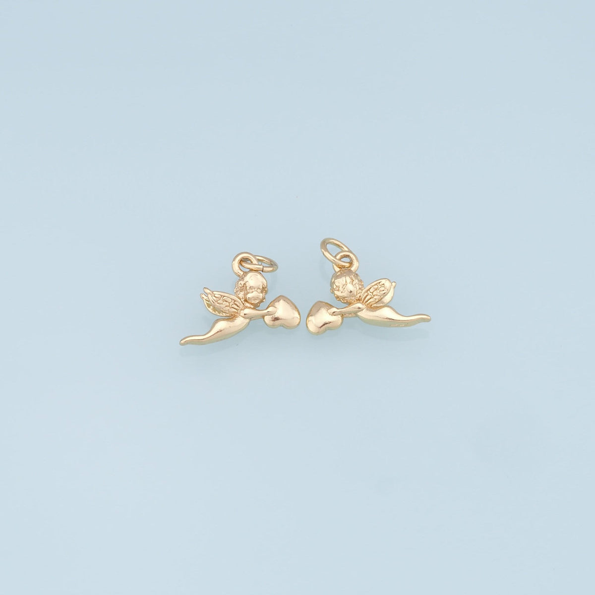 18K Gold Filled Angel Charm Pendant for Jewelry Making