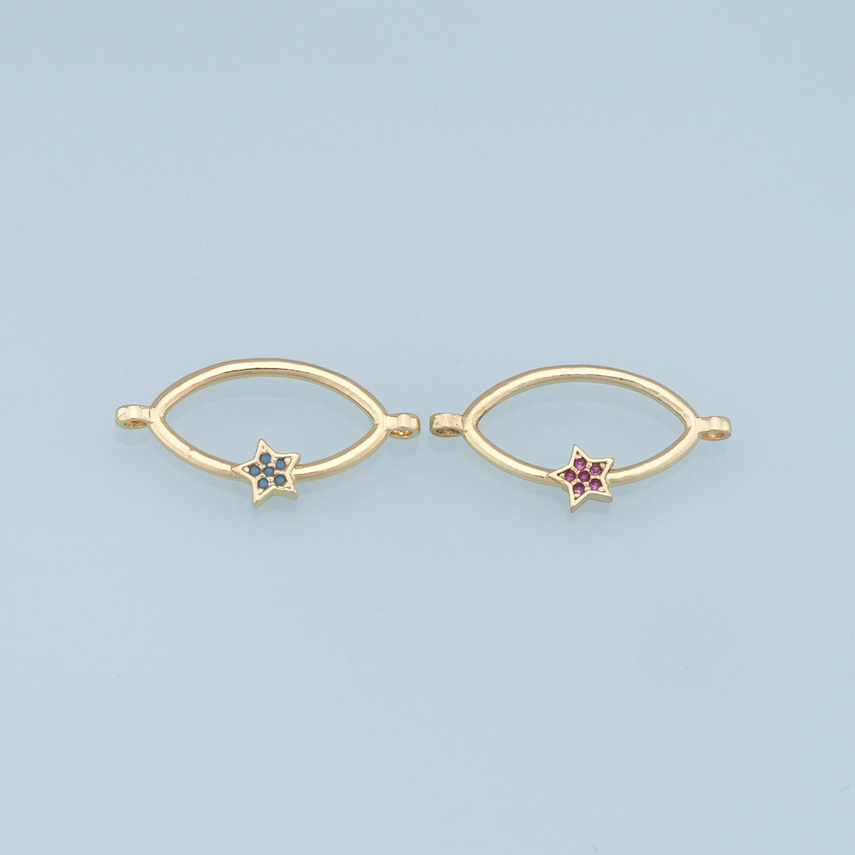 18K Gold Filled Star Connector for Jewelry Making