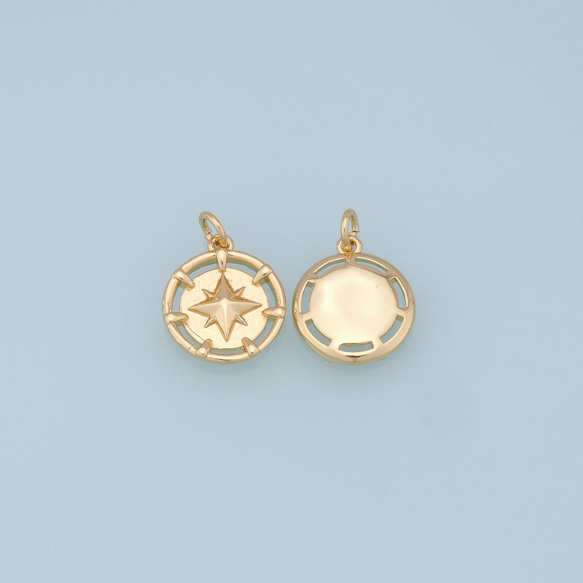 18K Gold Filled Star Charm Pendant for Jewelry Making