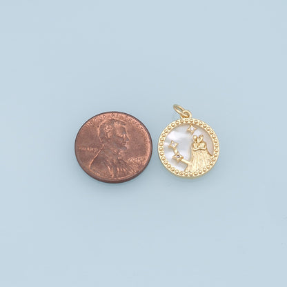 18K Gold Filled Zodiac Constellation Charms,Zodiac Symbol,Horoscope Charm,Gold Astrological Zodiac Sign Minimalist Jewelry