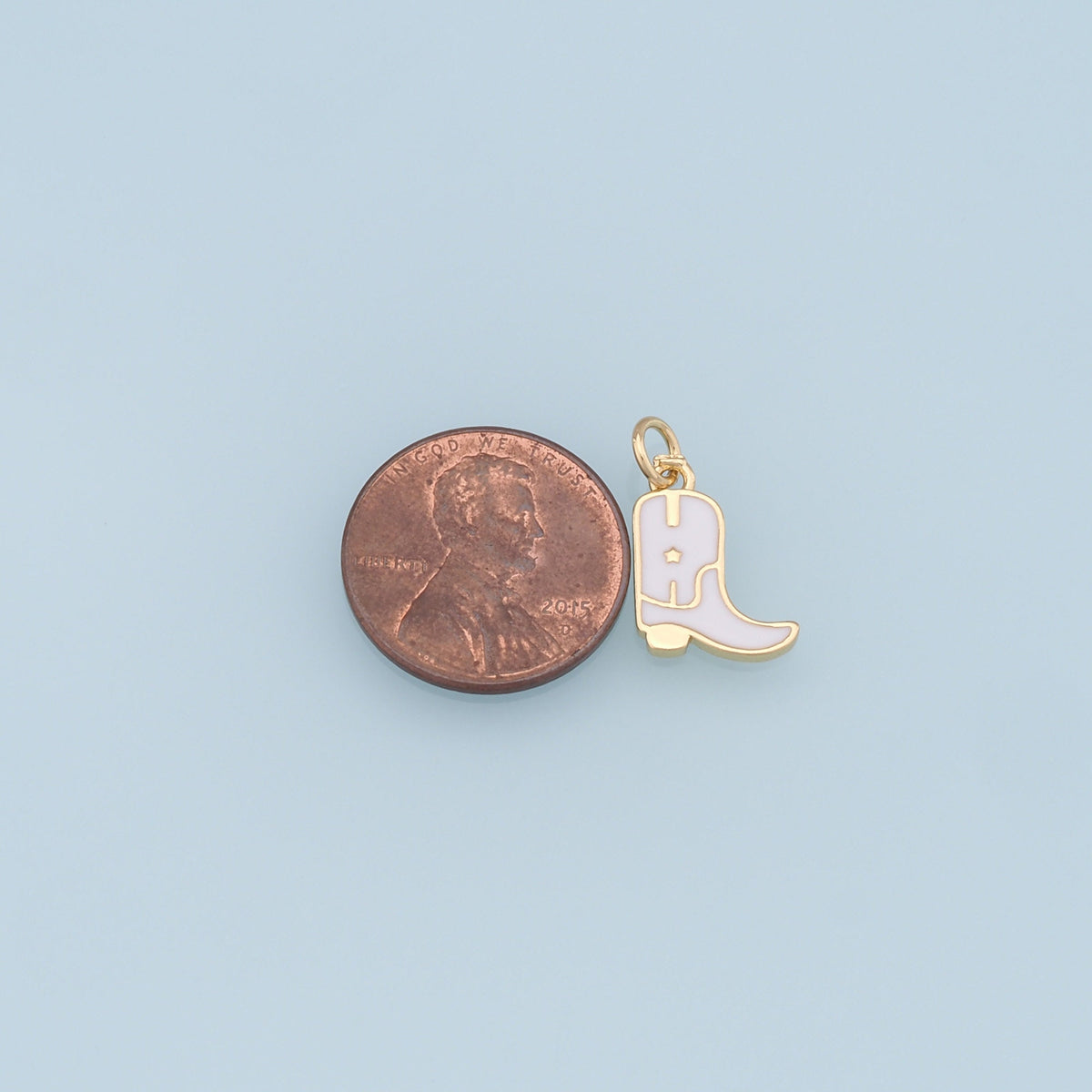 Gold Shoe Charms,18K Gold Filled Shoe Pendant,Shoe Charm Bracelet Necklace for DIY Jewelry Making Supply