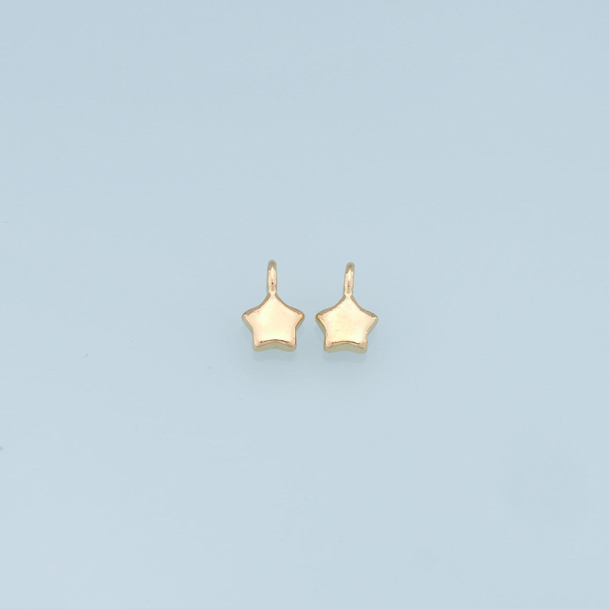 Gold Star Charms,18K Gold Filled Star Pendant,Star Charm Bracelet Necklace for DIY Jewelry Making Supply