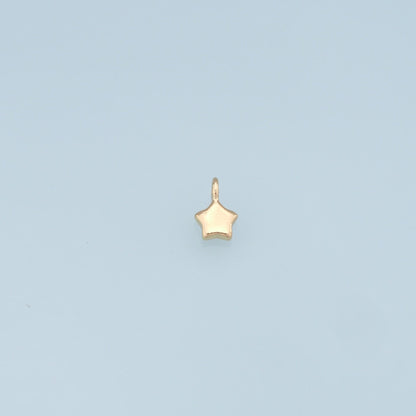 Gold Star Charms,18K Gold Filled Star Pendant,Star Charm Bracelet Necklace for DIY Jewelry Making Supply