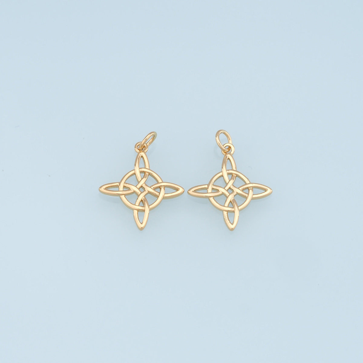 18K Gold Filled Charm Pendant for Jewelry Making