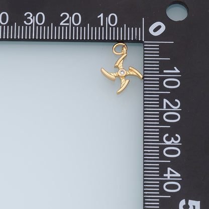 18K Gold Filled Star Charm Pendant for Jewelry Making