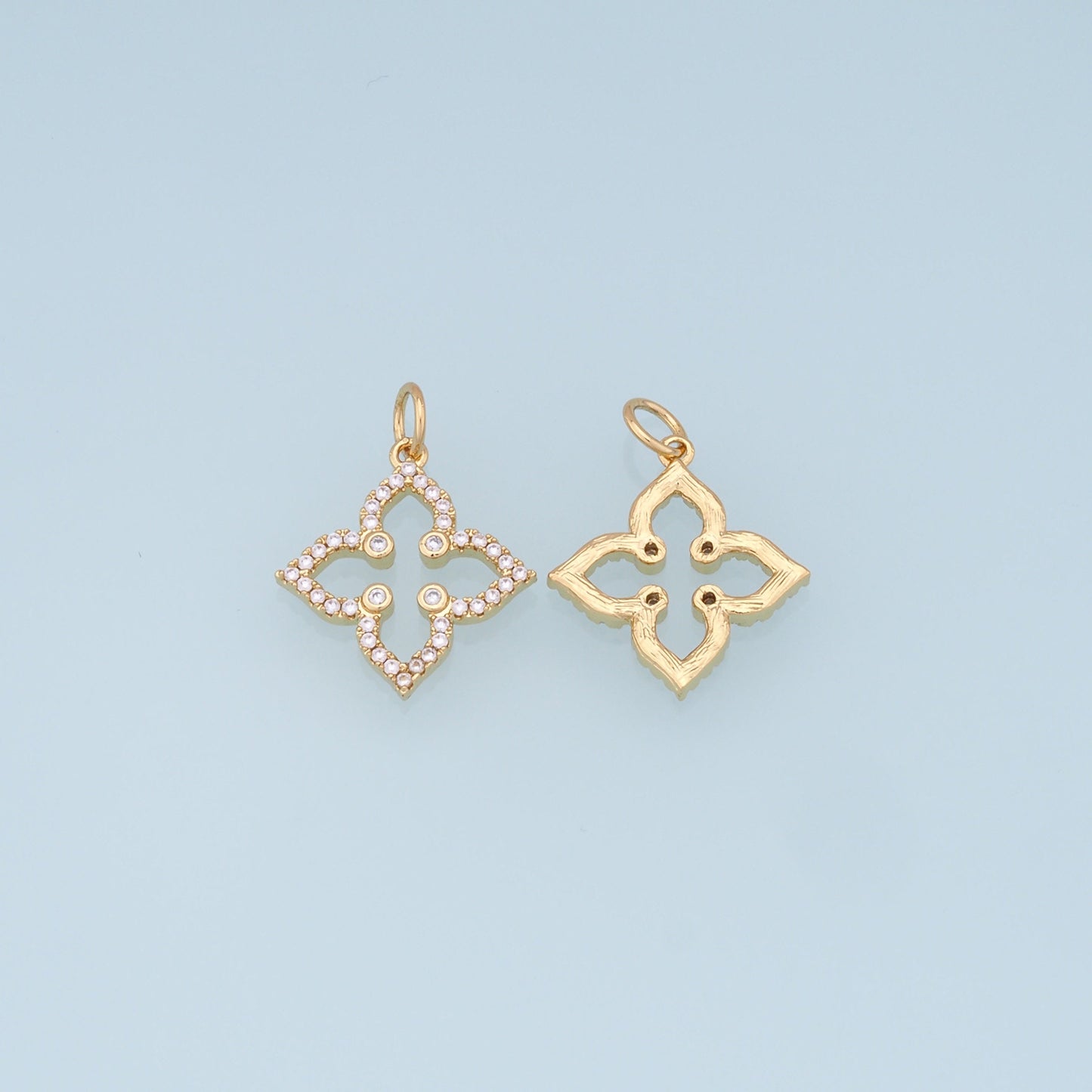 Gold Star Charms,18K Gold Filled Darts Pendant,Darts Charm Bracelet Necklace for DIY Jewelry Making Supply