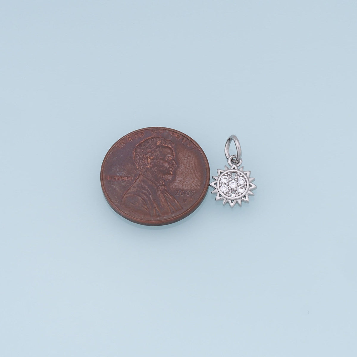 Gold CZ Sun Charms,18K Gold Filled Sun Pendant,celestial  Charm Bracelet Necklace for DIY Jewelry Making Supply