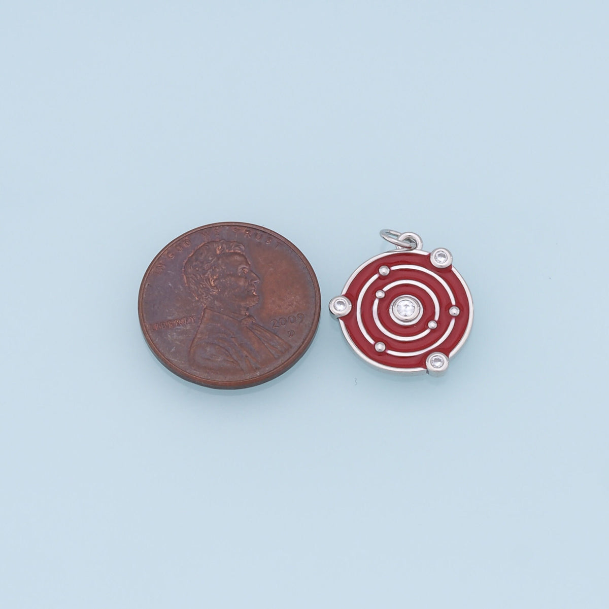 Gold Round Space Charms,18K Gold Filled Enamel Space Pendant,Space Charm Bracelet Necklace for DIY Jewelry Making Supply