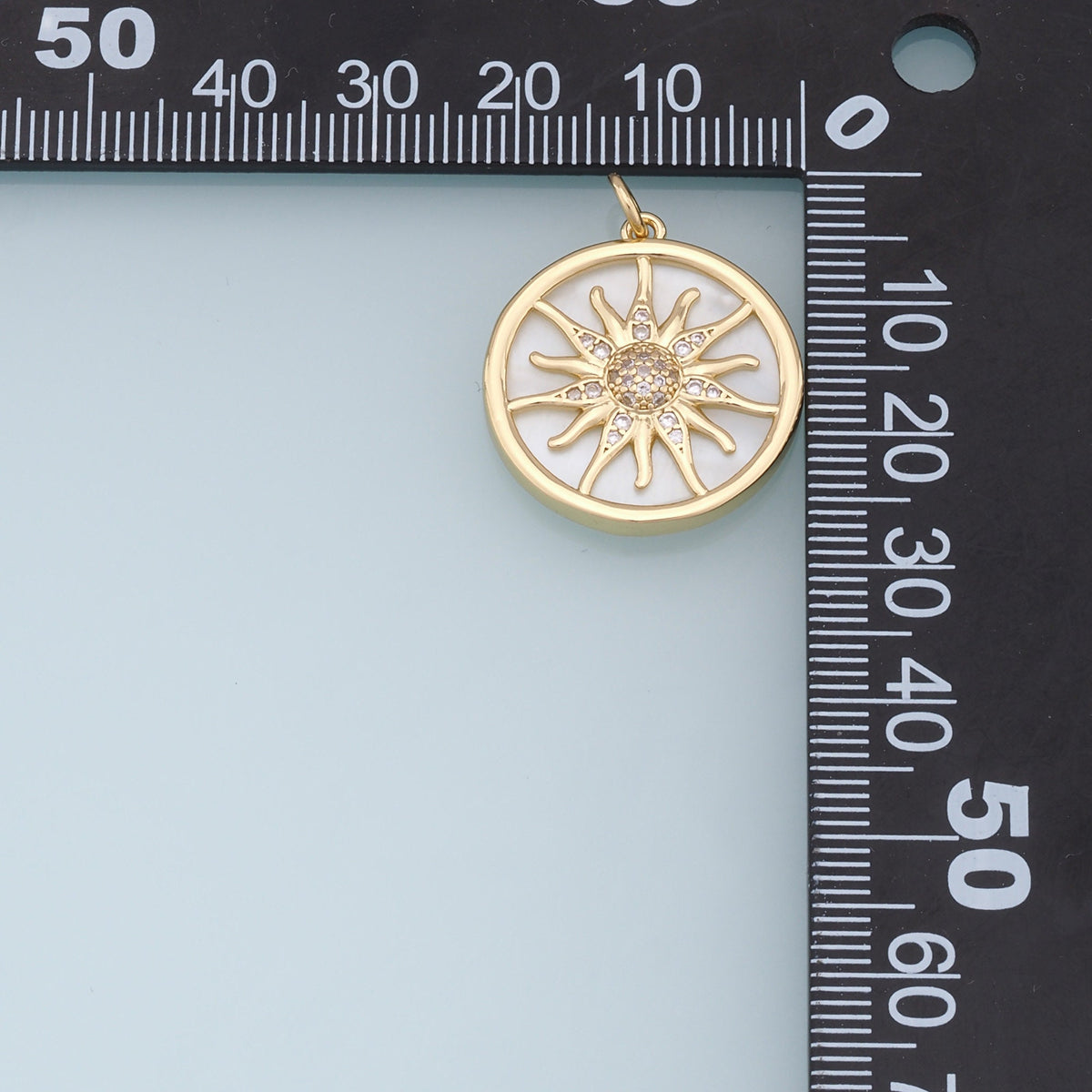 Gold Sun Charms,18K Gold Filled Sun Pendant,celestial  Charm Bracelet Necklace for DIY Jewelry Making Supply