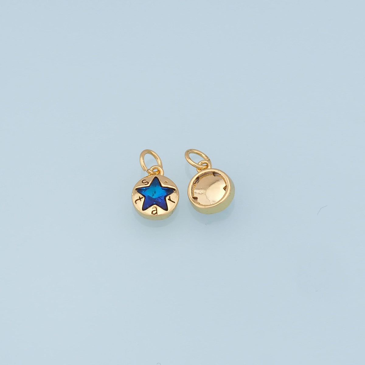 Gold Star Charms,18K Gold Filled Star Pendant,Star Charm Bracelet Necklace for DIY Jewelry Making Supply