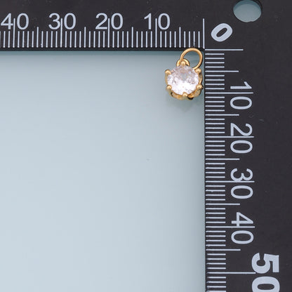 18K Gold Filled Star Pendant,CZ Star Charm Bracelet Necklace for DIY Jewelry Making Supply