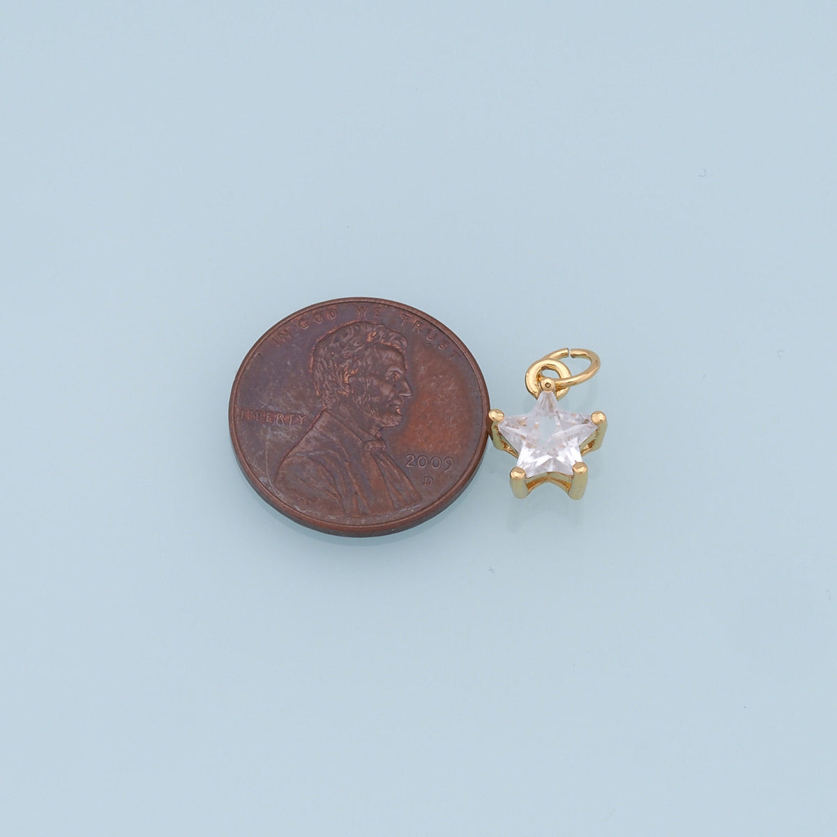 18K Gold Filled Star Charm Pendant for Jewelry Making
