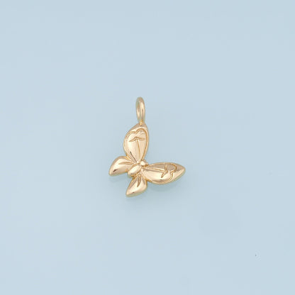 Gold Butterfly Charms,18K Gold Filled Butterfly Pendant,Butterfly Charm Bracelet Necklace for DIY Jewelry Making Supply