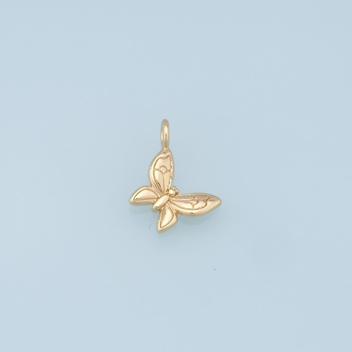 Gold Butterfly Charms,18K Gold Filled Butterfly Pendant,Butterfly Charm Bracelet Necklace for DIY Jewelry Making Supply