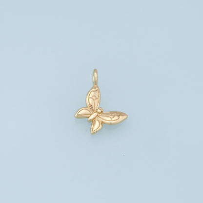 Gold Butterfly Charms,18K Gold Filled Butterfly Pendant,Butterfly Charm Bracelet Necklace for DIY Jewelry Making Supply