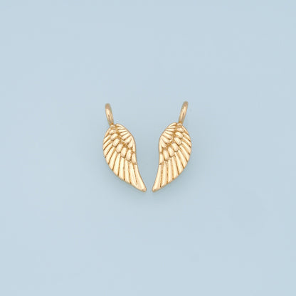 Gold Wings Charms,18K Gold Filled Wings Pendant,angel wings Charm Bracelet Necklace for DIY Jewelry Making Supply