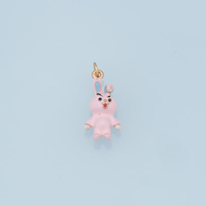 18K Gold Filled Hand Enamel Charm Pendant for Jewelry Making