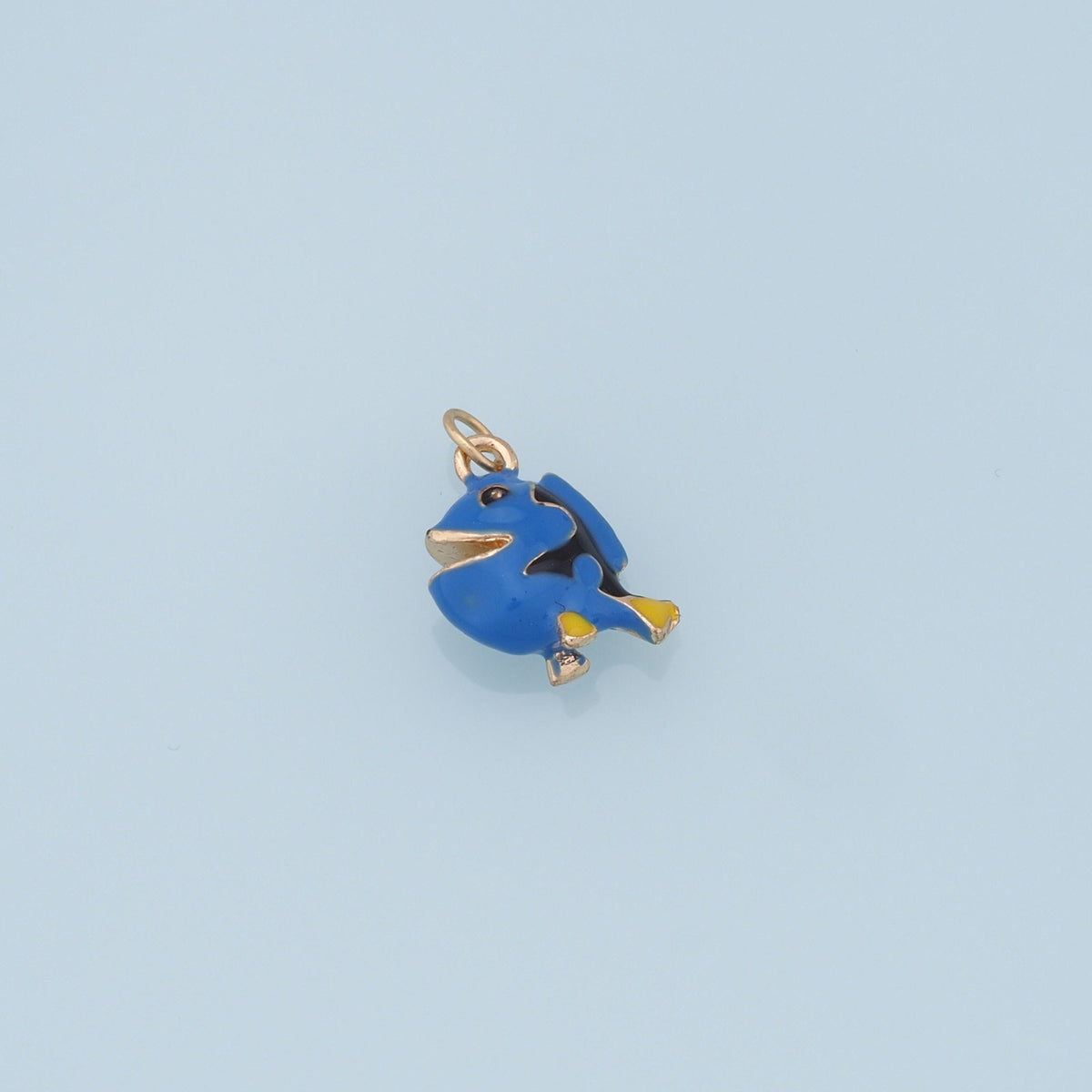 Cute Fish Charms,18K Gold Filled Enamel Fish Pendant,Kawaii Charm Bracelet Necklace for DIY Jewelry Making Supply
