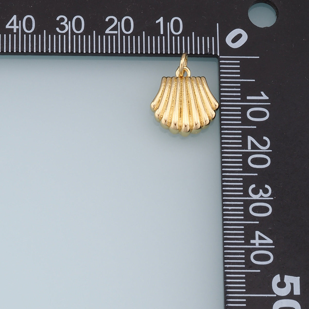 Gold Shell Charms,18K Gold Filled Conch Shell Pendant,Conch Shell Charm Bracelet Necklace for DIY Jewelry Making Supply