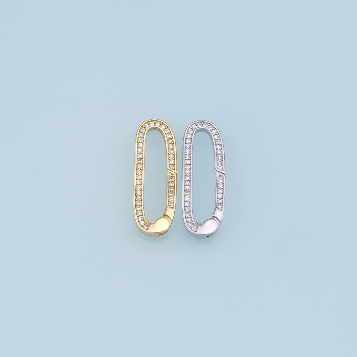 18K Gold Filled Oval Carabiner Clasp,Buckle Clasp,Carabiner Screw Clasp,Turnbuckle,for DIY Jewelry