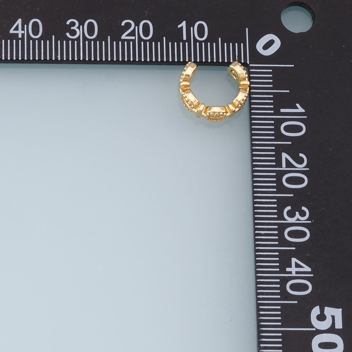 18K Gold Filled Hand CZ Charm Pendant for Jewelry Making