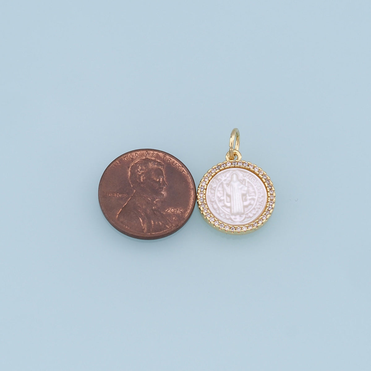 Gold virgin mary Charms,18K Gold Filled Our Lady of Guadalupe Pendant,CZ virgin mary Charm Bracelet Necklace for DIY Jewelry 
