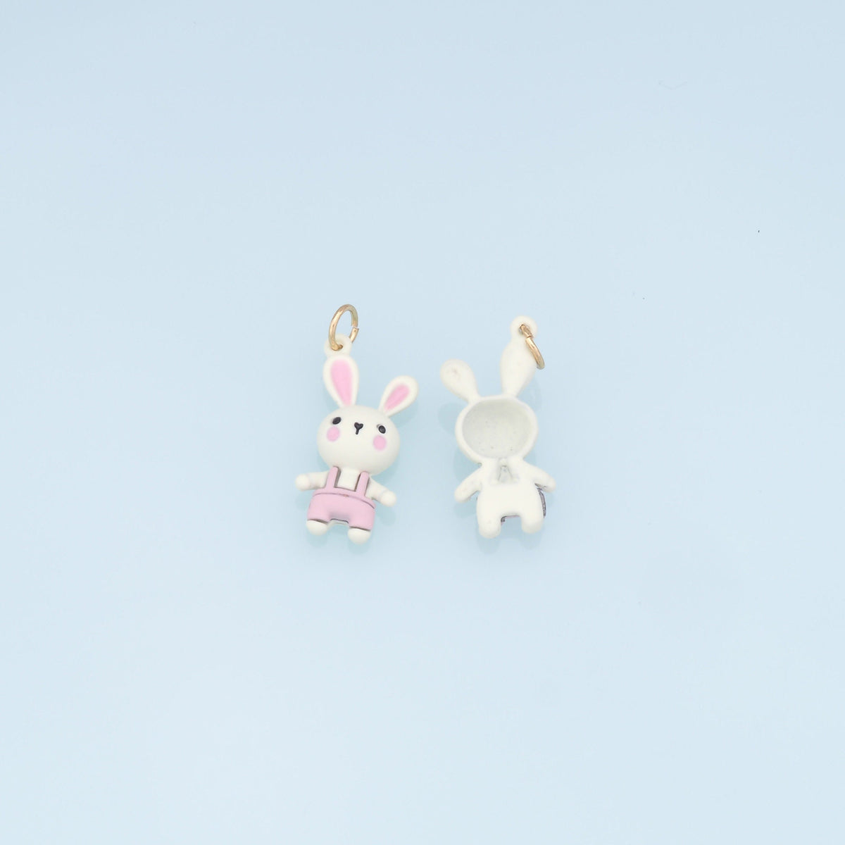 18K Gold Filled Enamel Charm Pendant for Jewelry Making