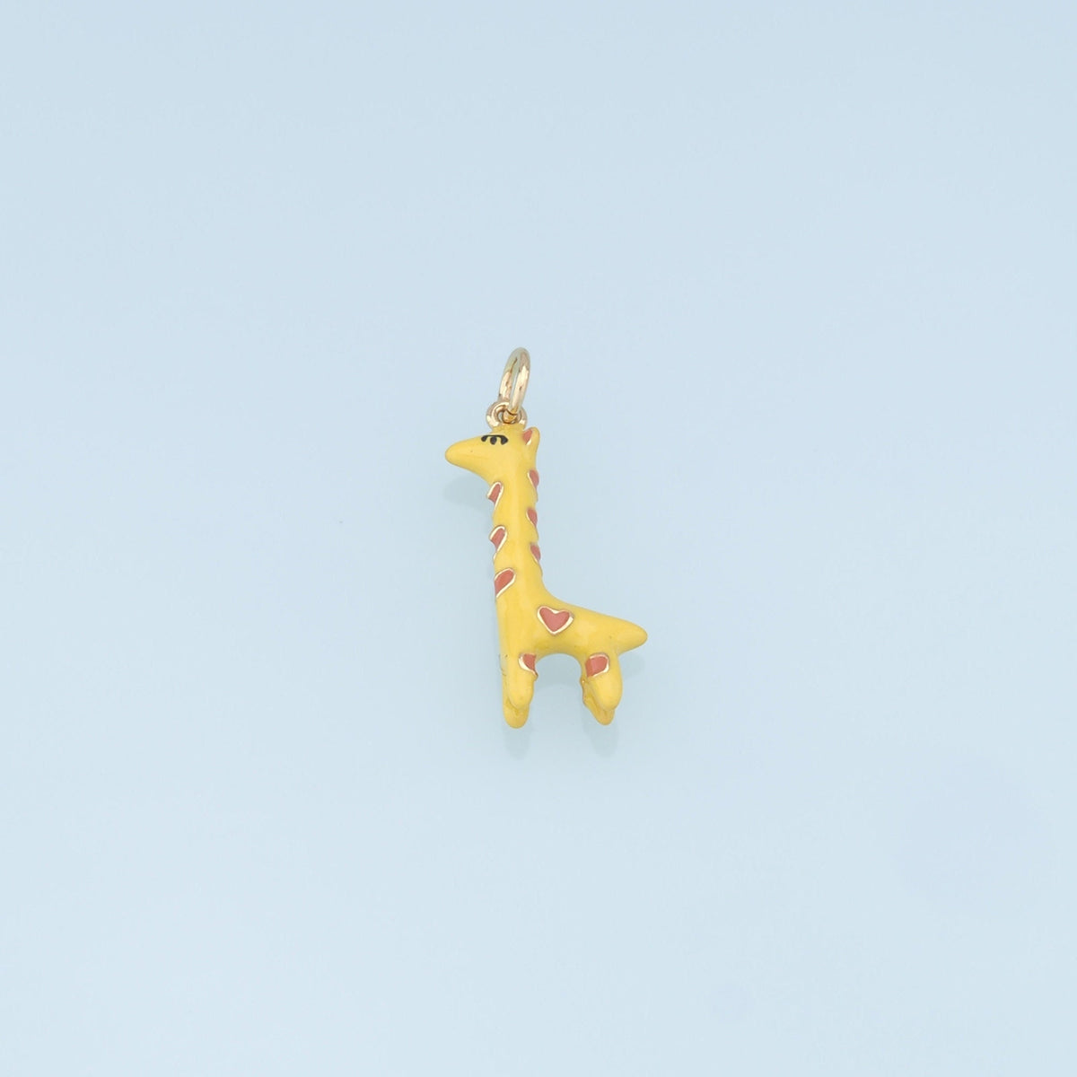 18K Gold Filled Hand Enamel Charm Pendant for Jewelry Making