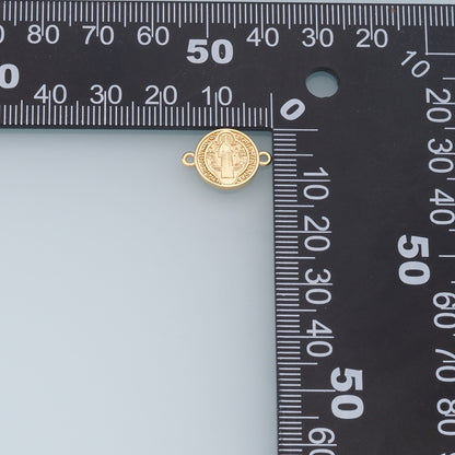 Gold Our Lady of Guadalupe Connector Charms,18K Gold Filled virgin mary Pendant Charm Bracelet Necklace for DIY Jewelry Making Supply