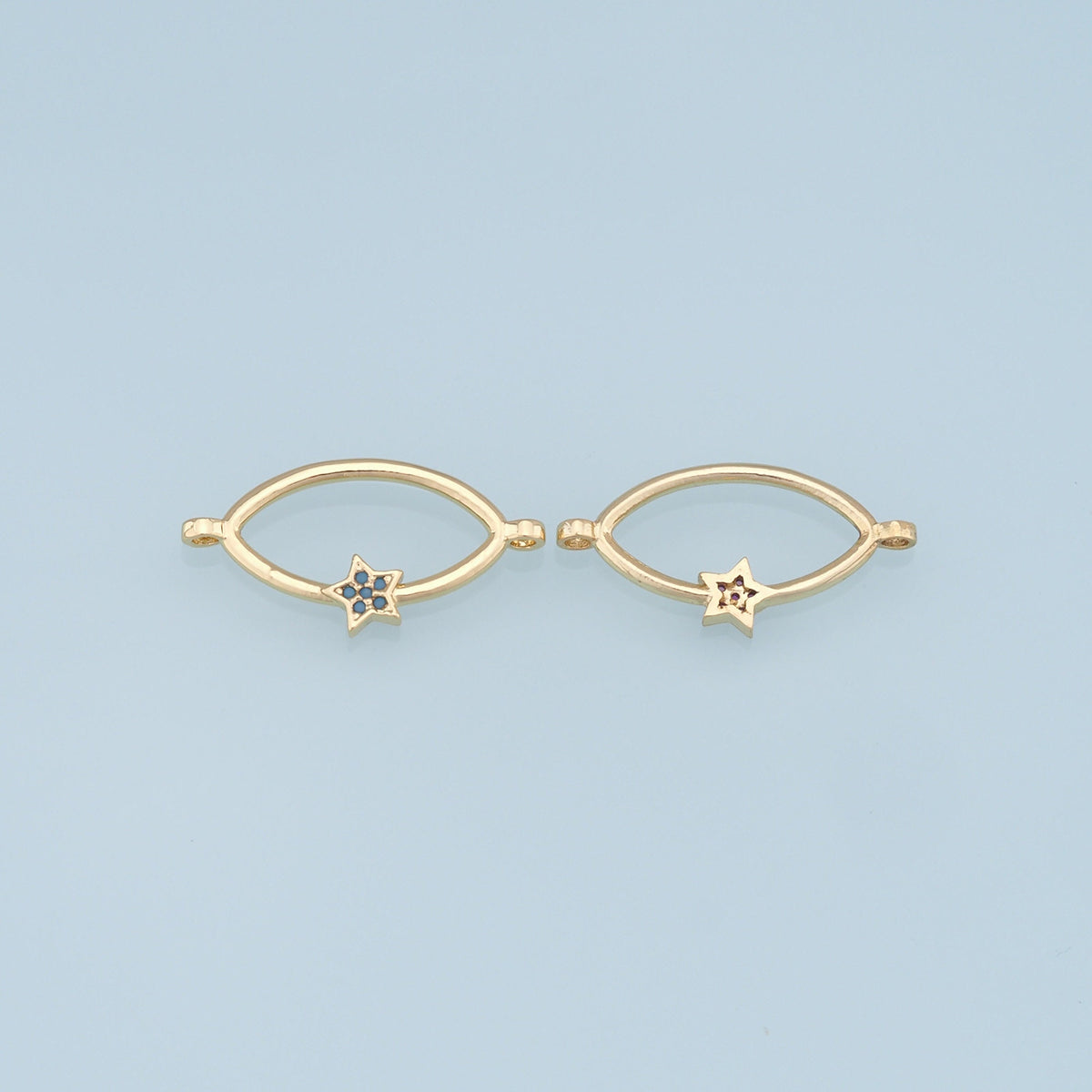18K Gold Filled Star Connector for Jewelry Making