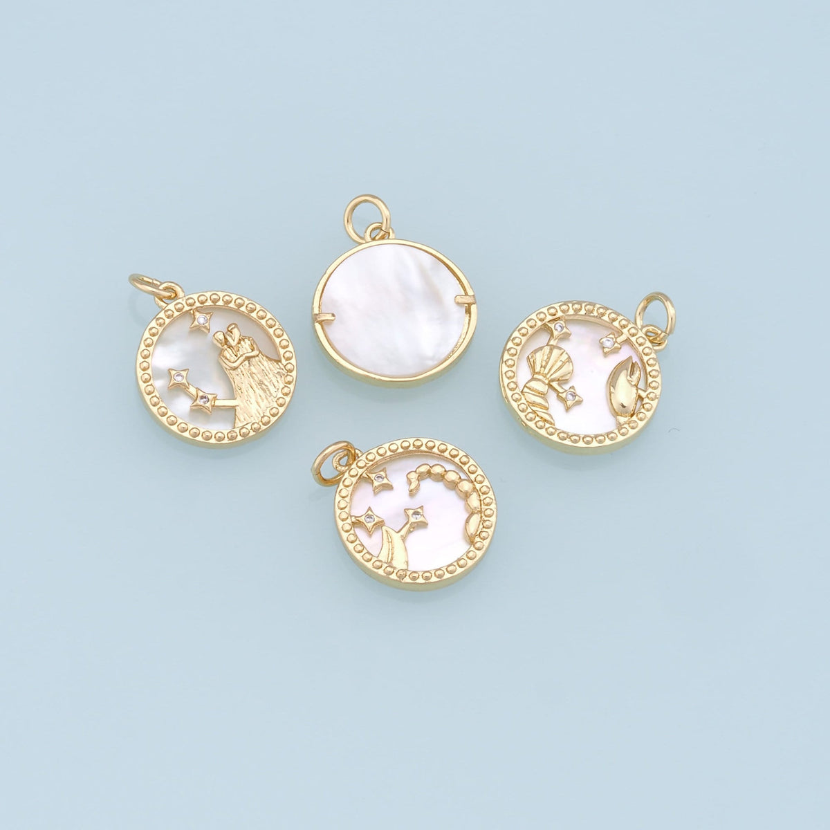 18K Gold Filled Zodiac Constellation Charms,Zodiac Symbol,Horoscope Charm,Gold Astrological Zodiac Sign Minimalist Jewelry