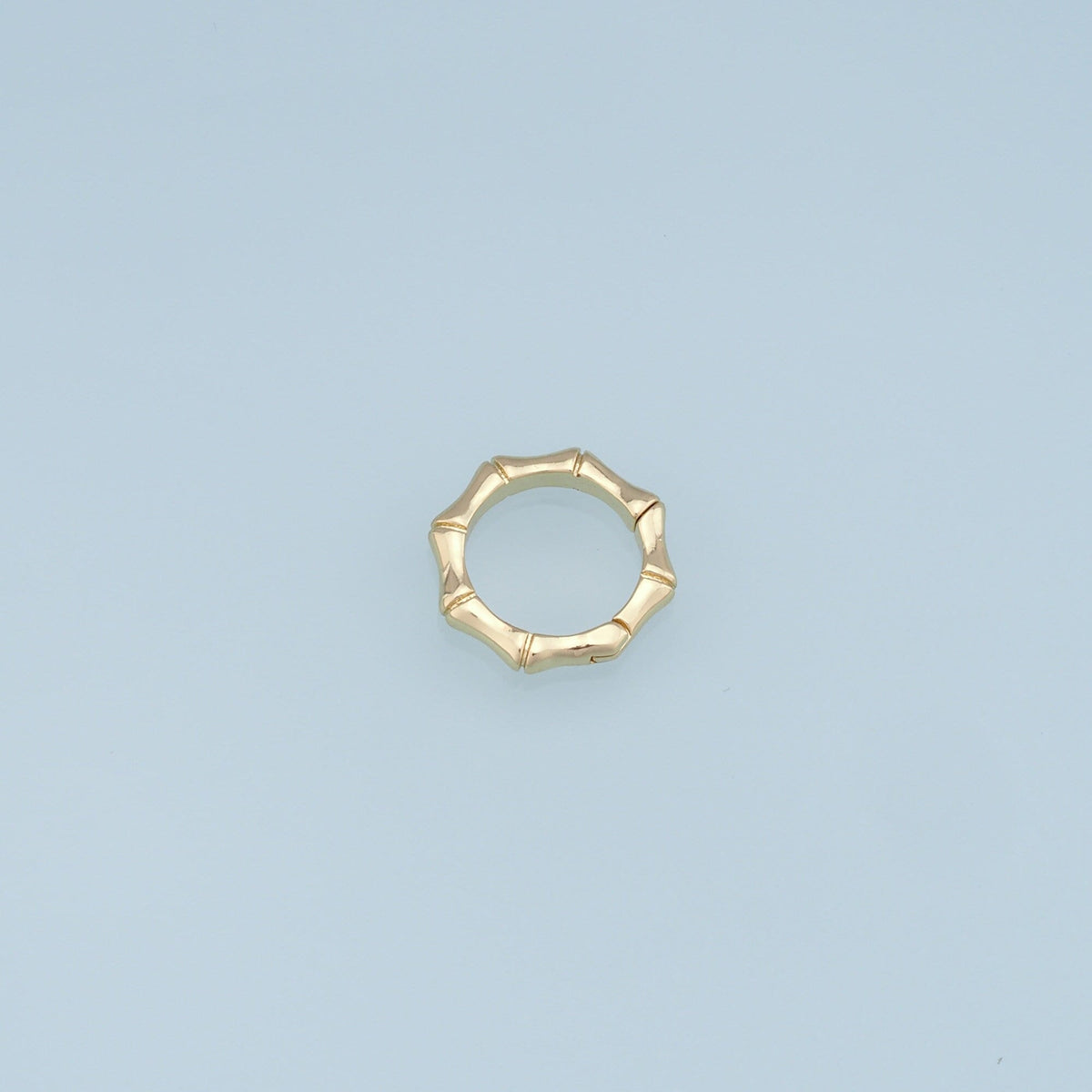 18K Gold Filled Round Carabiner Clasp,Carabiner Lock Connector,Spring Push Gate for DIY Jewelry Finding Necklace Bracelet