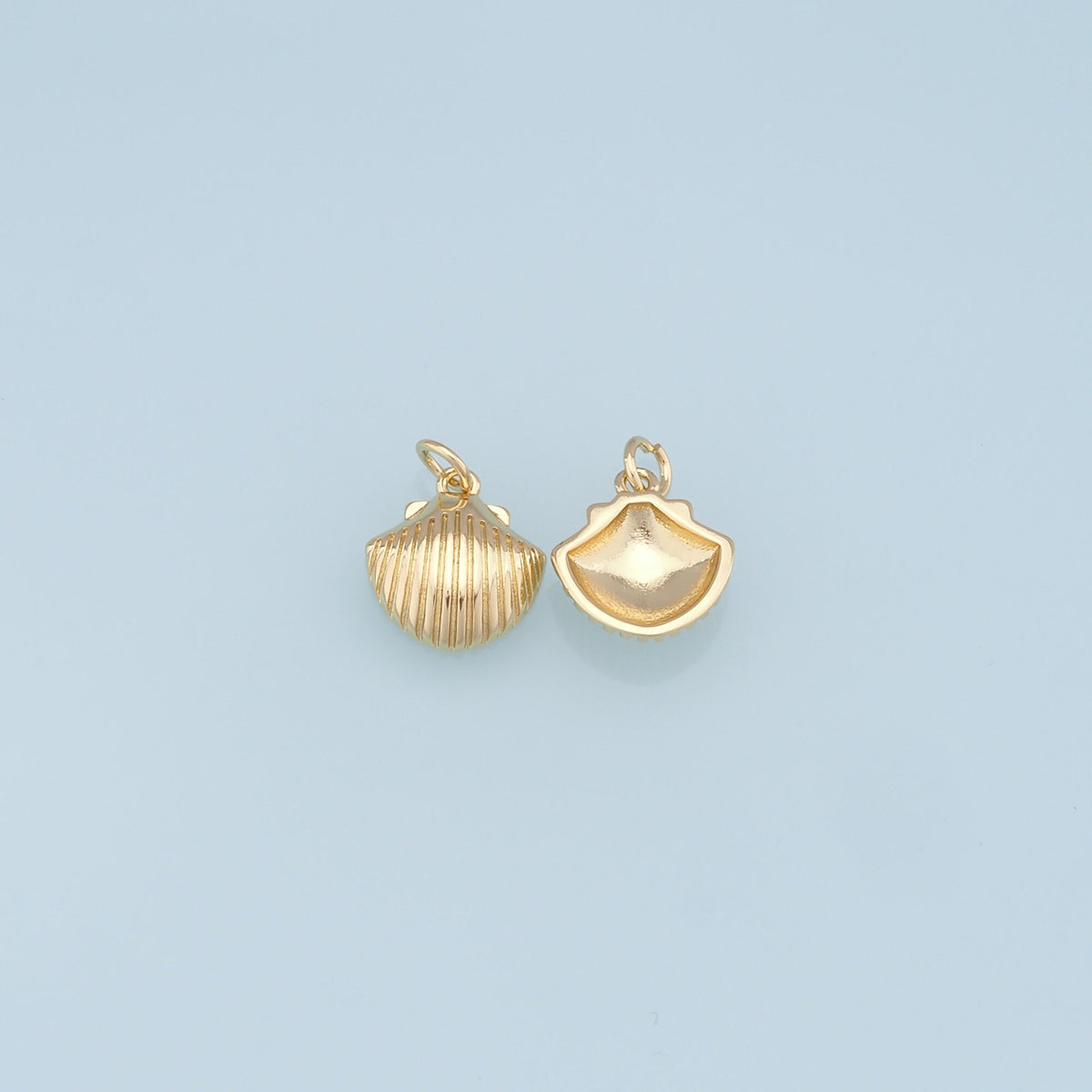 18K Gold Filled Shell Charm Pendant for Jewelry Making