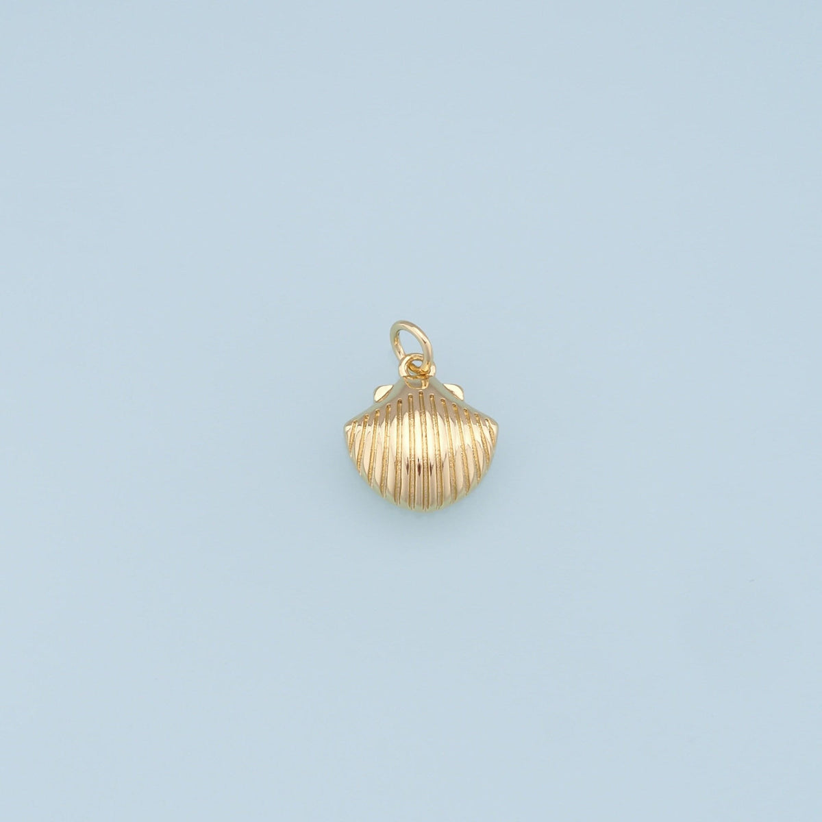 18K Gold Filled Shell Charm Pendant for Jewelry Making