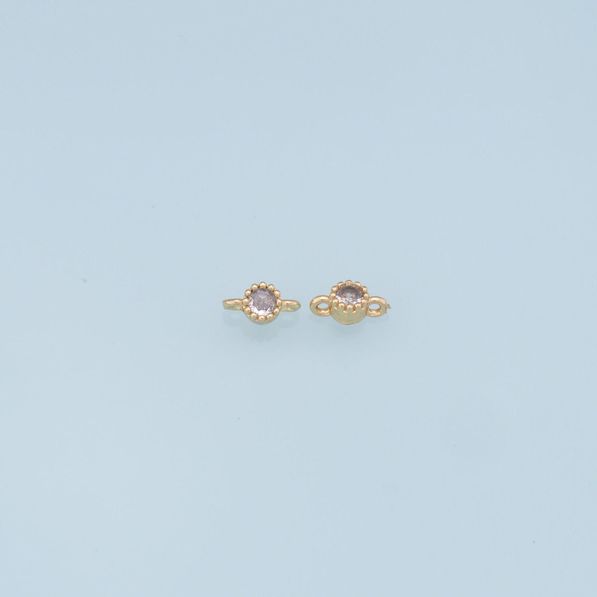 18K Gold Filled Round Connector for Jewelry Making