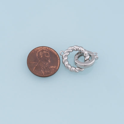 18K Gold Filled Round Clasp for Jewelry Making