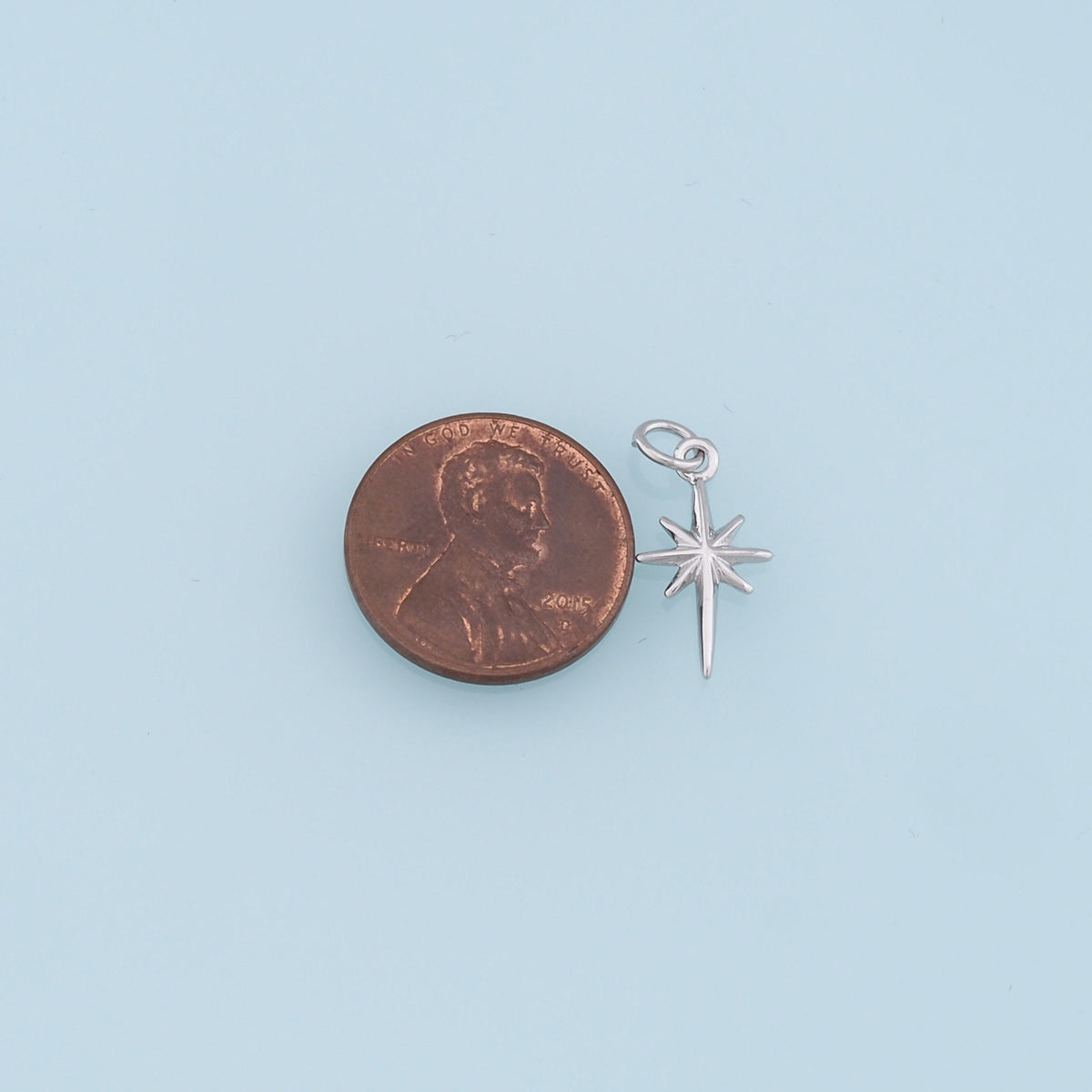 Gold Star Charms,18K Gold Filled Starburst Pendant,North Star Charm Bracelet Necklace for DIY Jewelry Making Supply