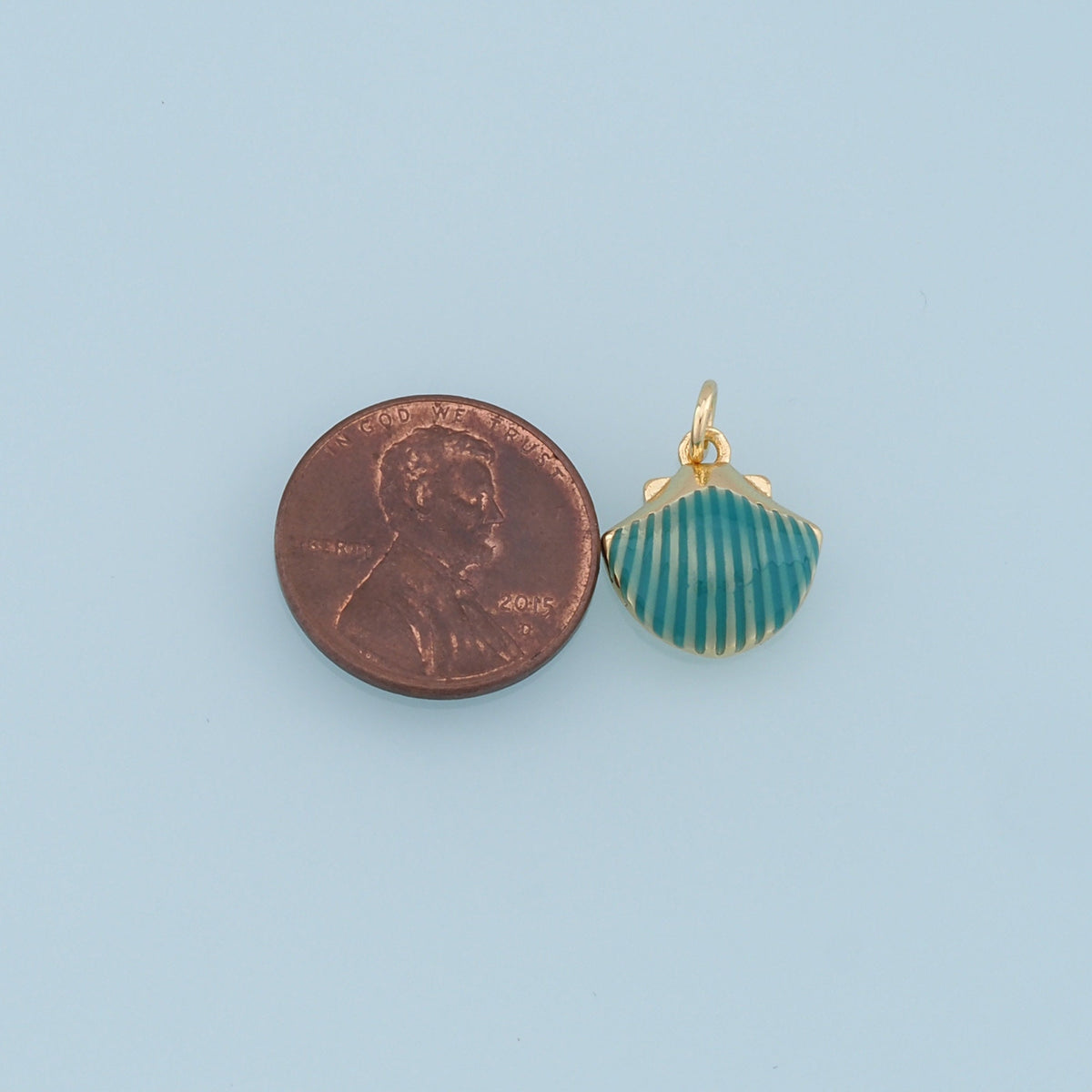 Gold Shell Charms,18K Gold Filled Conch Shell Pendant,Conch Shell Charm Bracelet Necklace for DIY Jewelry Making Supply