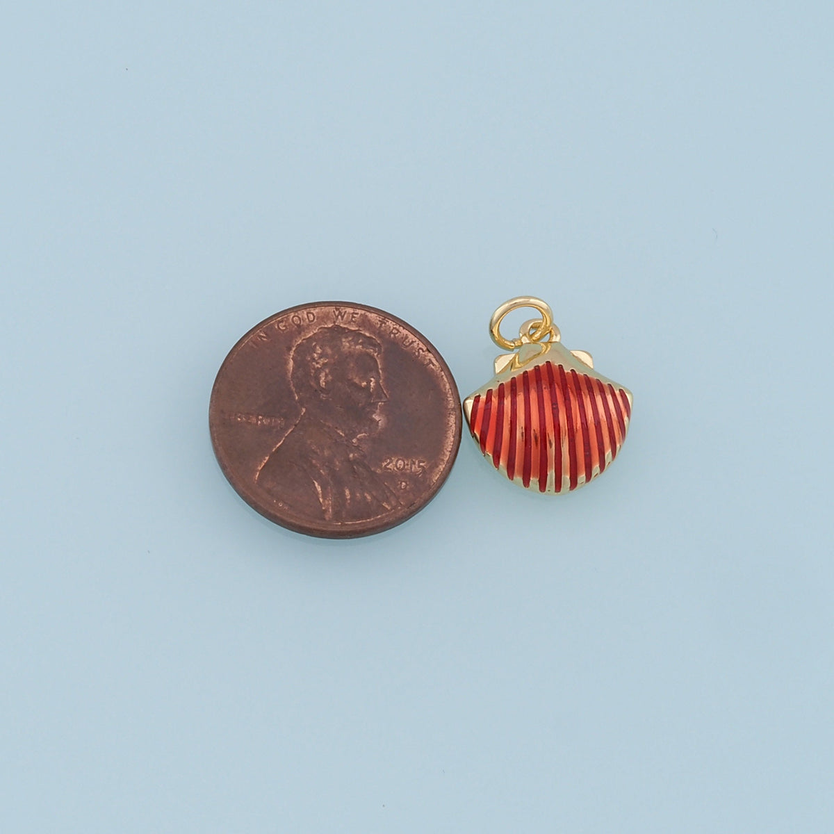 Gold Shell Charms,18K Gold Filled Conch Shell Pendant,Conch Shell Charm Bracelet Necklace for DIY Jewelry Making Supply