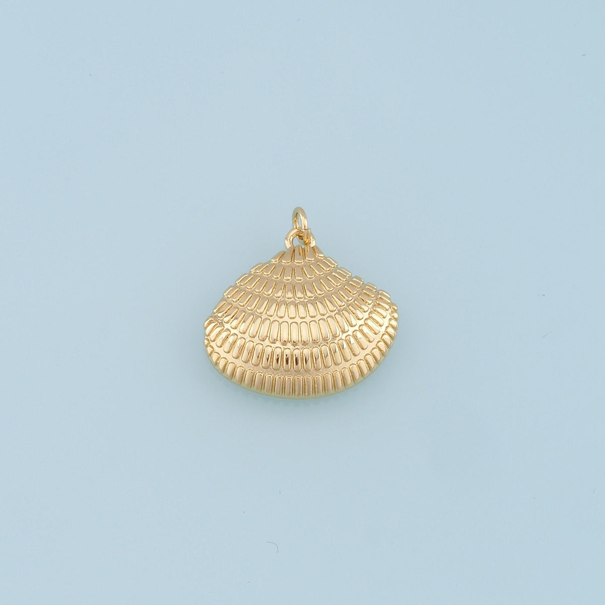 Gold Shell Charms,18K Gold Filled Conch Shell Pendant,Conch Shell Charm Bracelet Necklace for DIY Jewelry Making Supply