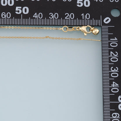 18K Gold Filled Oval Oval Chain 45 cm for Jewelry Making