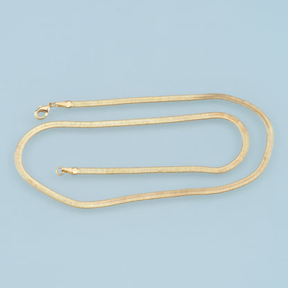 18K Gold Filled Snake Snake Chain 3.5 mm for Jewelry Making