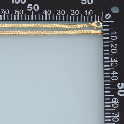 18K Gold Filled Snake Snake Chain 3.5 mm for Jewelry Making