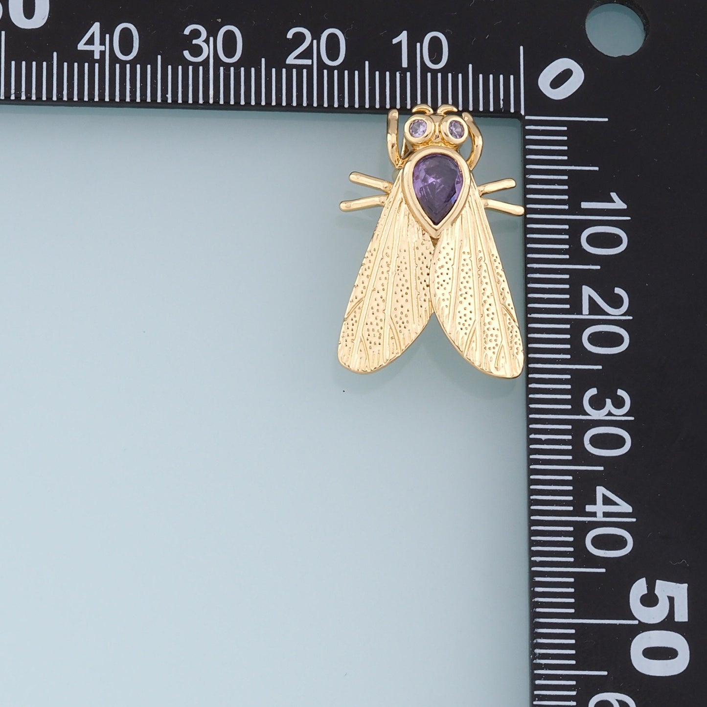 Gold Insect Charms,18K Gold Filled Insect Pendant,Insect Charm Bracelet Necklace for DIY Jewelry Making Supply