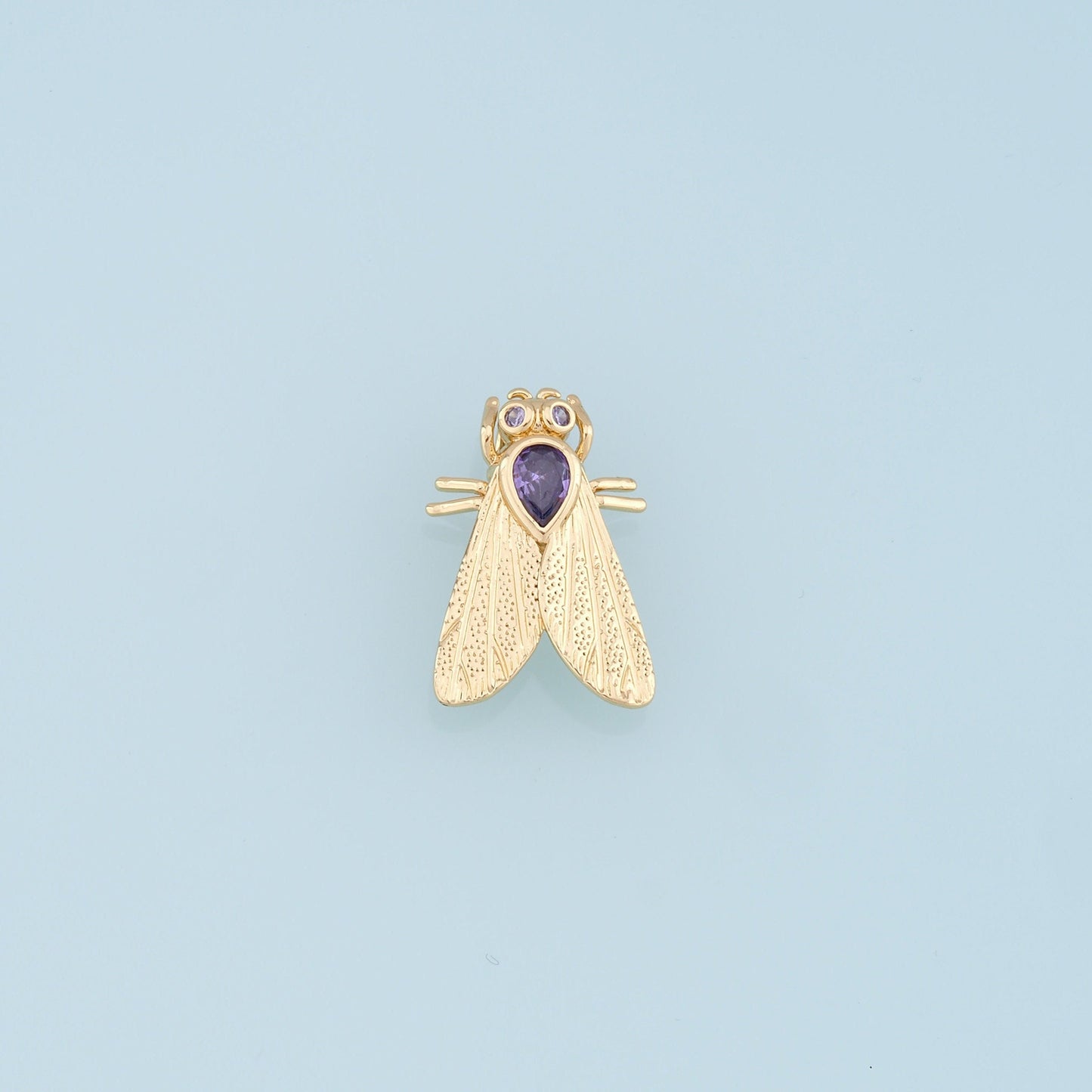 Gold Insect Charms,18K Gold Filled Insect Pendant,Insect Charm Bracelet Necklace for DIY Jewelry Making Supply