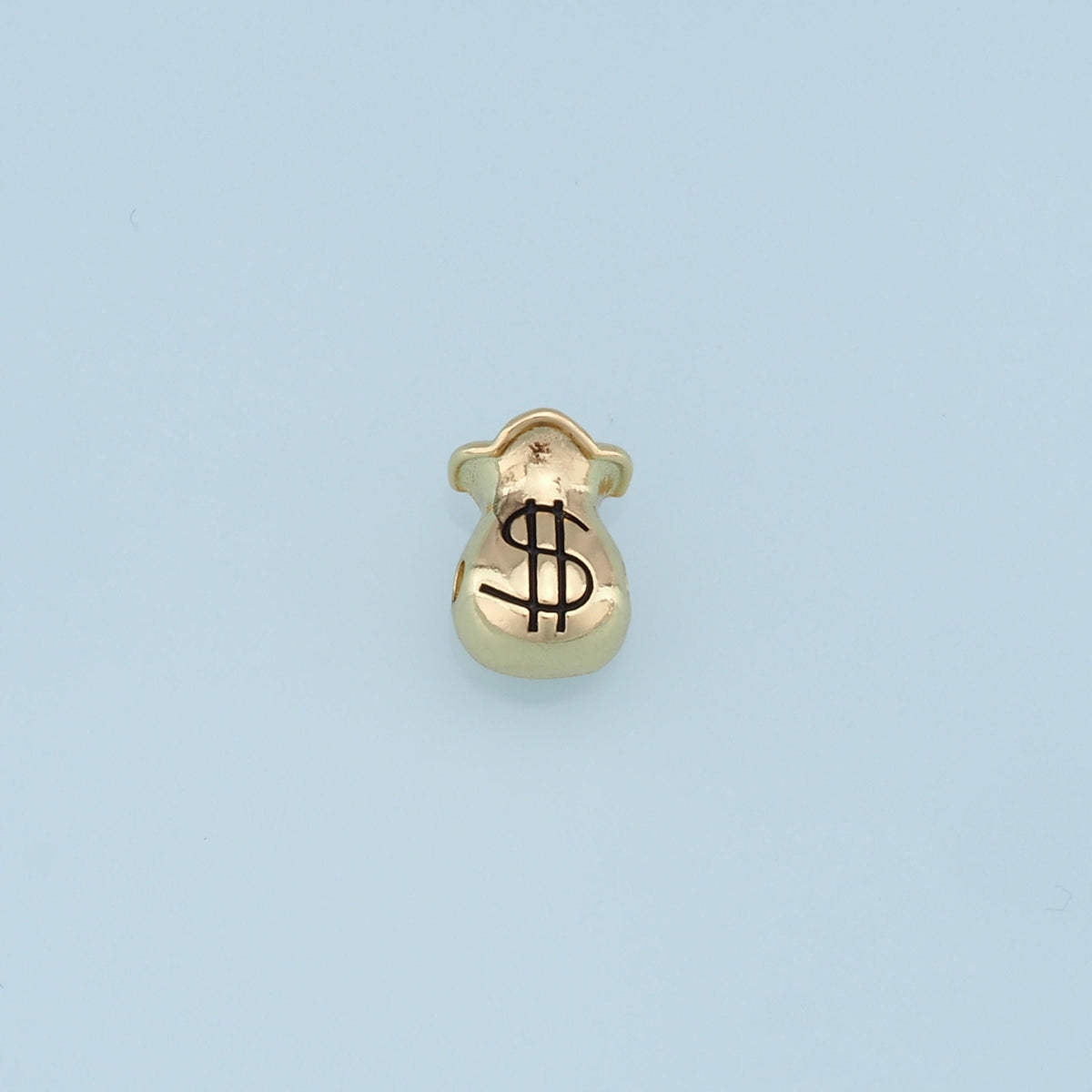 Gold Money Bag Beads Charms,18K Gold Filled Money Bag spacer beads,Money Bag Charms Bracelet Necklace for DIY Jewelry Making 