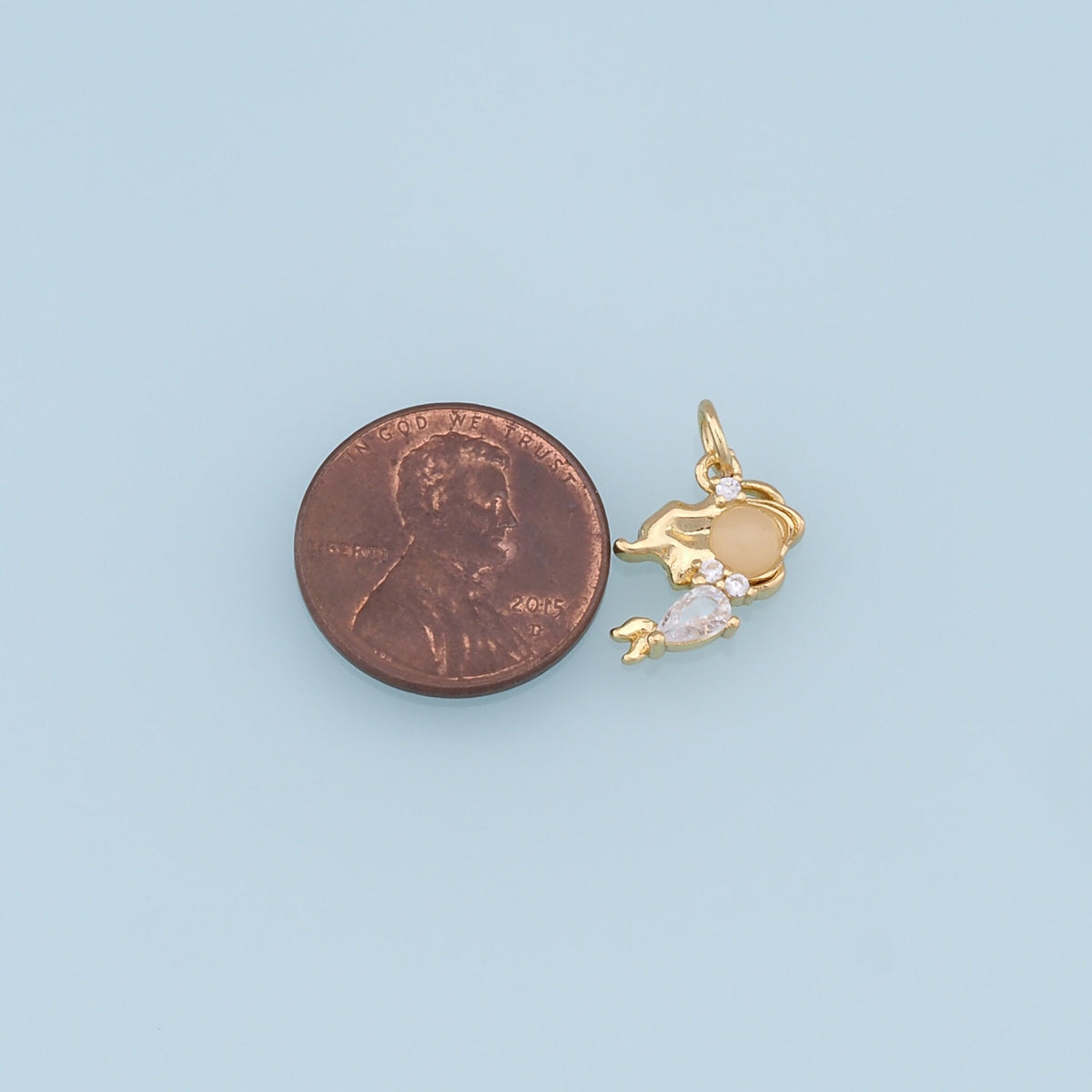 18K Gold Filled Boy Girl Pendant,Boy Girl Charm Bracelet Necklace for DIY Jewelry Making Supply