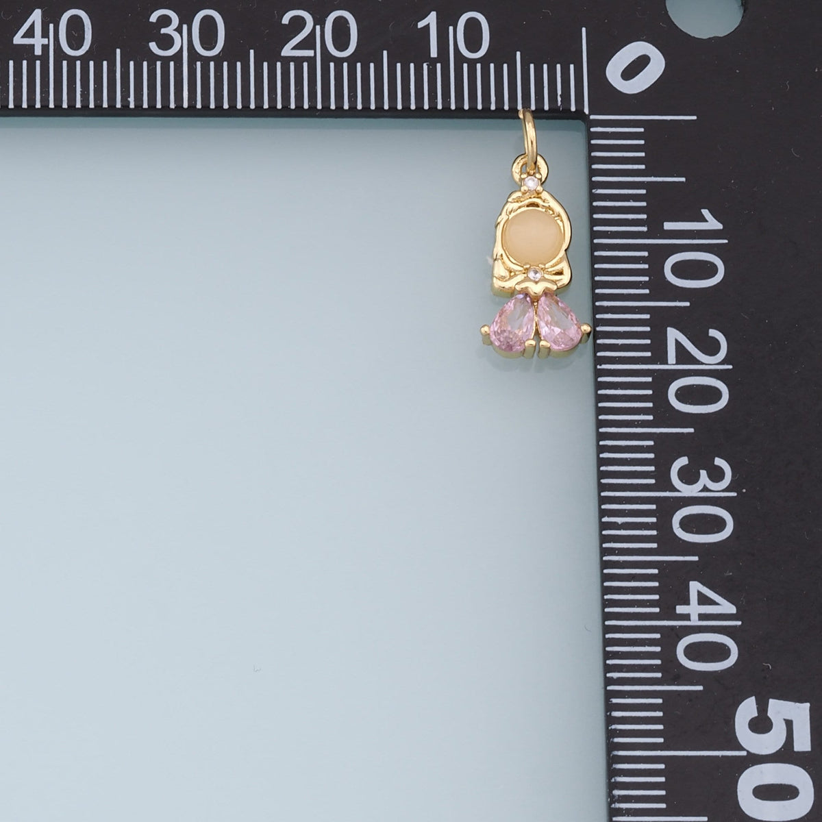 18K Gold Filled Boy Girl Pendant,Boy Girl Charm Bracelet Necklace for DIY Jewelry Making Supply